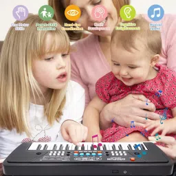 The 37 Key Piano Keyboard Toy with Recording, Mic and USB Cable for Power-79-21
