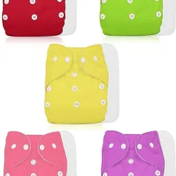 baby Reusable Cloth Diaper with NEW Quick Dry UltraThin pads Diapers 0-3Yrs-4