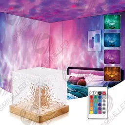 citycart Ocean Wave Projector Light, Romantic LED Night Light with 3D Water Wave Effect Table Lamp image 5