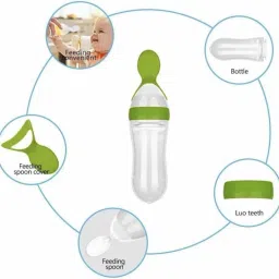 jaydison Combo Baby Food Feeder Fruit Nibbler & Teether Pack-3 FST-1 Cap-90 ml combo 1- silicone image 3