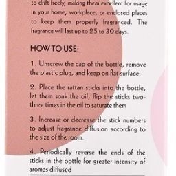 orva CHERRY BLOSSOM Reed Diffuser Fragrance Include Diffuser Oil (6Rattan Stick Free) Diffuser, Diffuser Set image 2