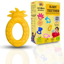 Pineapple Shape Soft Silicone Teether For Baby Gums, BPA Free, Pain-Relief Teether-22