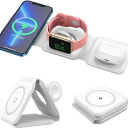 MARS 3-in-1 Apple Wireless Charging Stand - For iPhone, AirPods & Watch Charging Pad-image-46