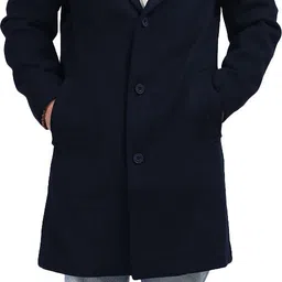 honnete 100% Sherpa Solid Coat For Men-picture-30