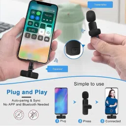 yaroh 2g_K8 Wireless Mic Set: Type-C & iPhone Compatible Livestream & Video Recording Microphone image 3