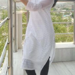 Women Embroidered Georgette Straight Kurta-image-2