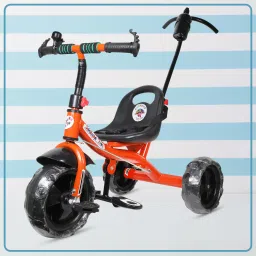 STP G ORANGE COLOR PARENT HANDLE FOR KIDS AND BABY -07 Tricycle-image-95