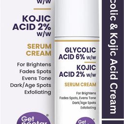Get Nectar Happiness High Potency 6% Glycolic Acid Cream with 2% Kojic Acid Cream- for Exfoliating, Brightens, Anti-Acne and Blemishes | for All Skin Types-15