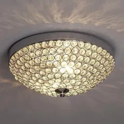 Crystal Jhoomar 3-Light LED Modern Design Dome/Bowl Shaped Chandelier Ceiling Lamp-image-10