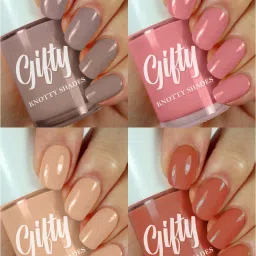 No Toxin Nail Lacquer (Wedding Combo) Pack of 4 (8mlX4) Sista Squad Coco,Be Bold,Bubbly Champagne,Strong As Coffee-15