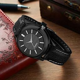 Gabbar ® Exquisite ® Casual Look Analog Men's Wrist Watch USB Lighter - Full Black Watch Lighter Cigarette Lighter-image-20