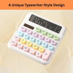 Desktop Calculator, 12-Digit Large LCD and Large Buttons for Office, Homes B77 Basic Calculator-image-78
