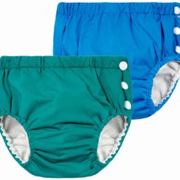 Reusable Swimming Pants for Kids Unisex Swim Diaper Set (0-36 Months) Pack of 2-18