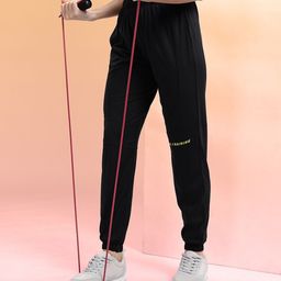 hrx by hrithik roshan Women Washed Black Track Pants-picture-7