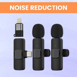 K9 Dual (Wireless Microphone) With Bluetooth Mic & Plug for Vlogging/YouTubD405 Microphone-image-111