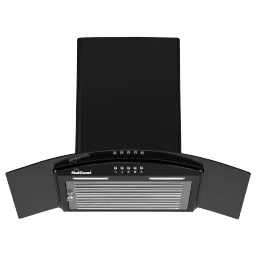 Sunflame Bella 60cm 1100m3/hr Ducted Wall Mounted Chimney with Stainless Steel Baffle Filter (Black)-picture-45