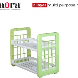 Fruits/Vegetables Kitchen Rack 2 Layer Plastic Kitchen Rack Plastic-image-24