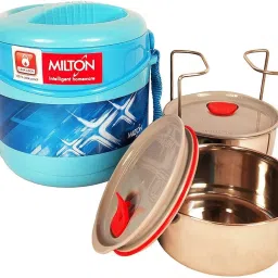 ECONA DELUXE 2 TIFFIN (BLUE) 2 Containers Lunch Box-image-18