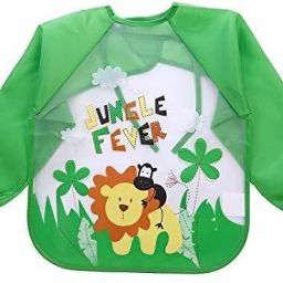 Full Sleeves Washable Waterproof Bib for Babies & Kids-25