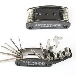 shrenik Multi Functional Took Kit for Cycle Repair Foldable Allen Key & Spanner Combo Cycling Cycling Repair Tool image 2