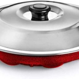 Appam Pan Heavy-Weight Non-Stick Pancake Pan 24 cm diameter with Lid 0.5 L capacity-picture-17