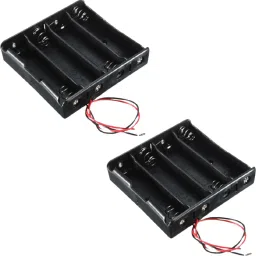 2PCS 18650 3.7V BATTERY 4 CELL BATTERY HOLDER BOX WITH WIRE Electronic Components Electronic Hobby Kit-29