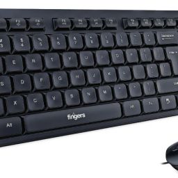 FINGERS Cheesy Combo With Mouse Wired USB Standard Multi-device Keyboard Compatible with Desktop, Laptop, Mac Cheesy Combo-image-8