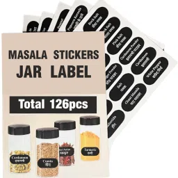 2 cm Spice Jar Labels 4 Sheets Printed Waterproof Stickers for Kitchen Container Removable Sticker-image-10