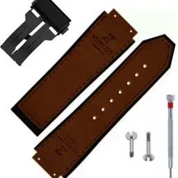 Bharasoft [HBAL]Compatible Strap for HUB-LOT Watches, With Lock & Tool 25 mm Genuine Leather Watch Strap-image-15