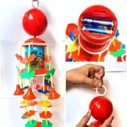 primefair Electric Musical Merry Go Round Cradle with Baby Rattles and Teether Babies Toy Rattle image 5