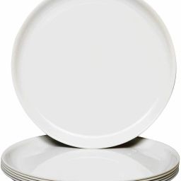 white Microwave Safe Washable Super acrylic food grade plastic dinner Plates Set of 6 Plates for home and kitchen Dinner Plate-15