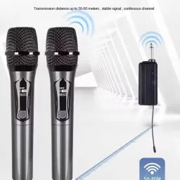 imaginea UHF Wireless Microphone, Cordless Dynamic Mic System with Rechargeable Receiver Microphone image 2