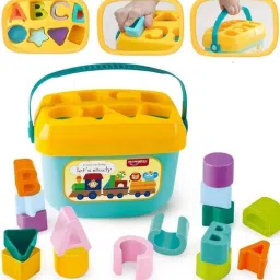 Baby's First Shape Sorting Blocks Learning Intellectual Toys 16 Building Blocks-image-24
