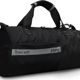 sfane 25 L Gym Duffel Bag - Trendy Black Gym Duffel Bags Men & Women Sports Gym Bag Duffle Bag - Silver-picture-2