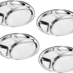 Pack of 4 Stainless Steel Dinner Set-image-77
