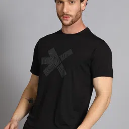 hrx by hrithik roshan Men Graphic Print Round Neck Polyester Black T-Shirt-picture-32