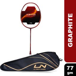 Ignite 8 Japanese Carbon Graphite Red, Gold Strung Badminton Racquet-25