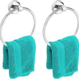Stainless Steel Towel Ring/Napkin Ring-Towel Hanger/ Pack Of 2 7 inch 7 Bar Towel Rod-image-1