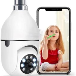 TP PLUS 360 Light Bulb Wireless IP WiFi Bulb Camera 1080p WiFi Auto Rotation Fish Eye Security Camera-picture-18