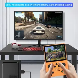 Confiavel R35S Retro Gaming Console Mini Handheld Gameboy Built in with 15000+ Retro 64 GB with Yes image 2
