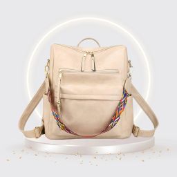 Medium 24 L Laptop Backpack Fashion Shoulder Multipurpose Knapsack Convertible Top Handle Detachable Bag-image-58
