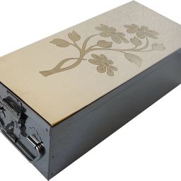 SS SafeLocker Jewellery organizor cash With Laser Printed Design Size -10.5 Inch Cash Box-picture-14