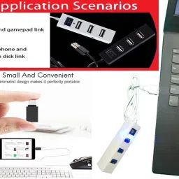 ANJO Wired Keyboard-LED Mouse-Pad-USB Hub 2.0-OTG C Type-Ext Cable 1.5m Combo Set image 4