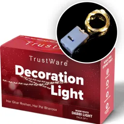trust ware 20 LEDs 2 m Yellow Flickering, Steady String Rice Lights image 5