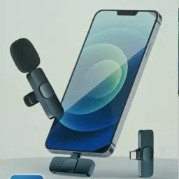 gentle e kart ® K8 2 in1 Wireless Collar Mic voice recorder With iOs & Type C Device Supported Microphone image 3