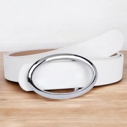 Women Formal White Synthetic Belt-image-67