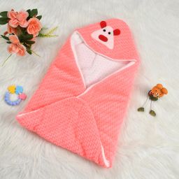 Solid Single Hooded Baby Blanket forAC Room-image-26