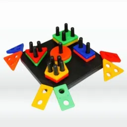 pixel india Geometric Shapes Stacker Puzzle Game for Kids image 3