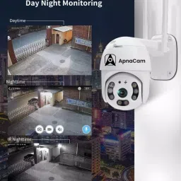 ApnaCam 3MP Wi-Fi PTZ Two-Way Audio Detection Alarm Waterproof Color Night Vision Security Camera image 5