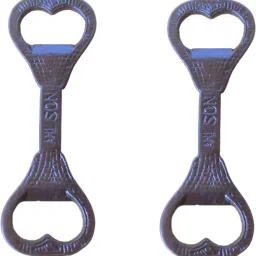(Pack of 2)Polished Metal Double-Side Bottle Opener for Home Use (4 inch) Bottle Opener-image-12
